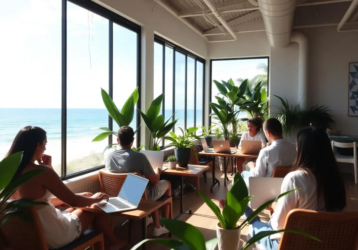 Coworking by the ocean